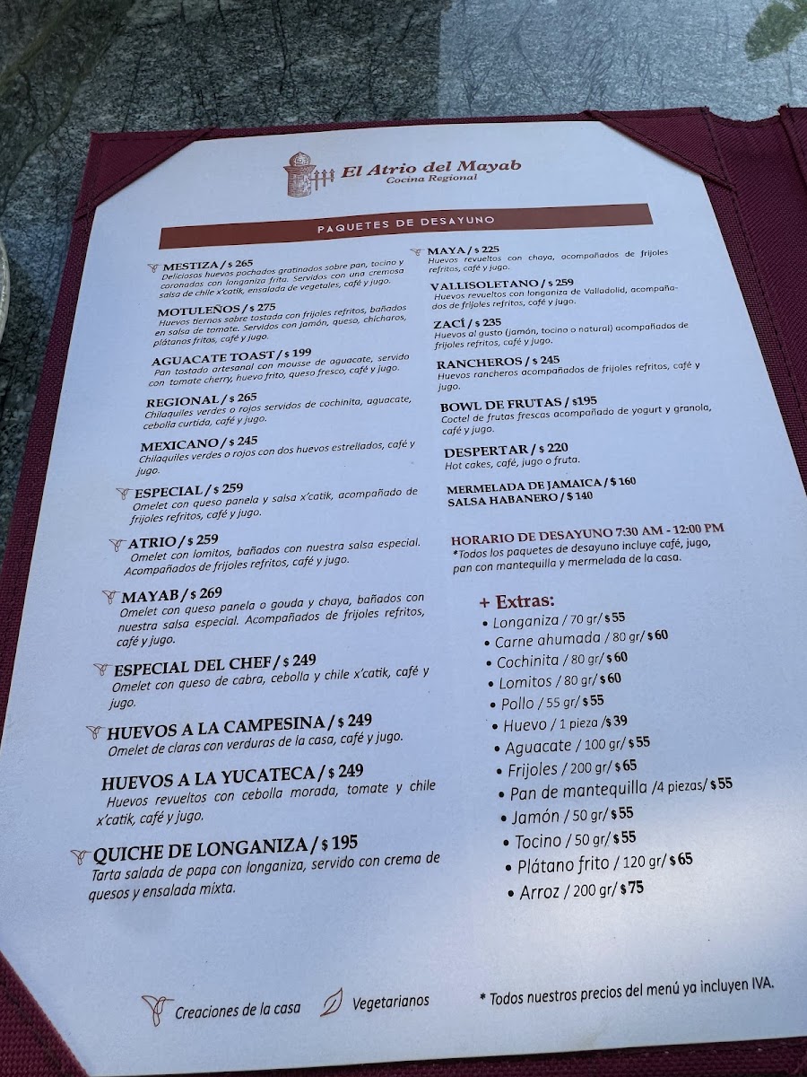 Restaurante El Atrio del Mayab Menu - Image 4